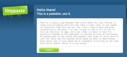 Tinypaste