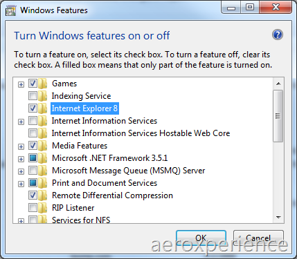 Come togliere Internet Explorer 8 da Windows 7