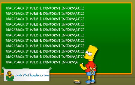 Trackback Simpson Bart Lavagna