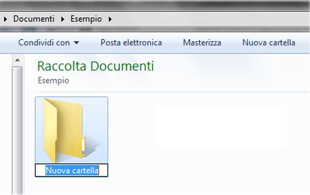 trucchi windows 7 nuova cartella