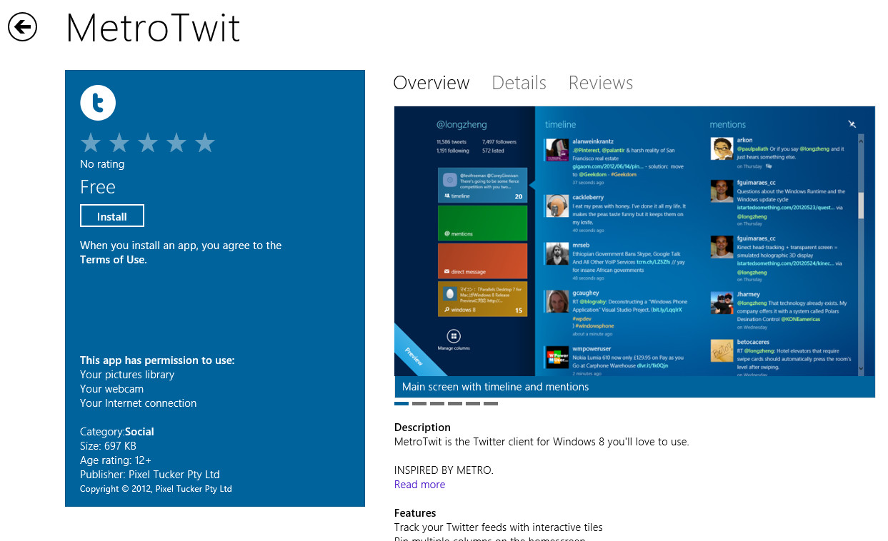 twitter app windows 8 metrotwit