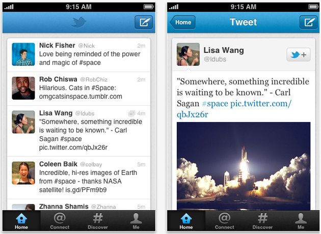 twitter iphone aggiornamento