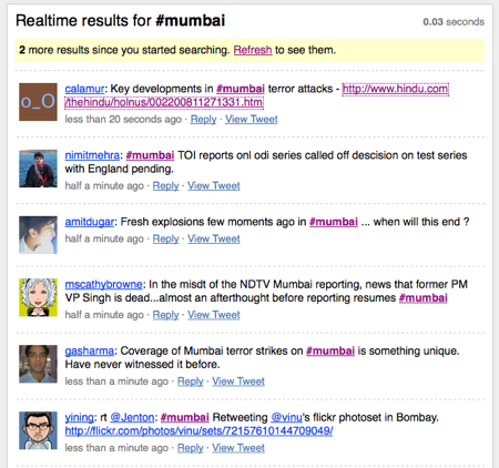 twitter su Mumbai