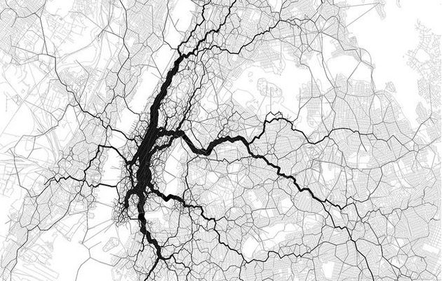 twitter social network mappa digitale new york