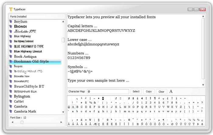 typefacer