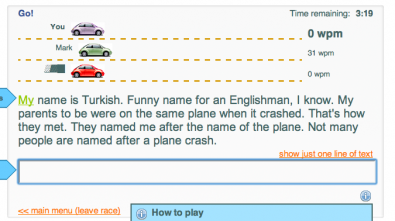 typeracer screenshot