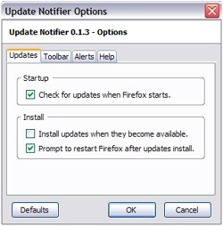 update notifier