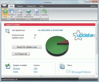 Updatestar screenshot