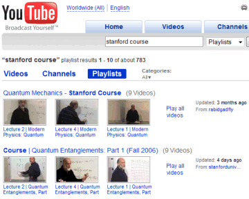 usare playlist youtube