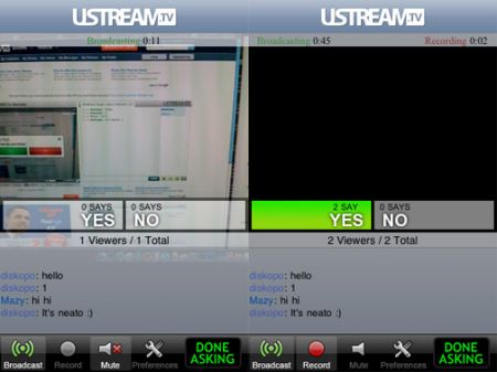 Ustream per iPhone