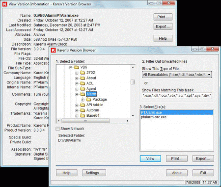 version browser