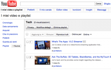 video youtube guarda piu tardi