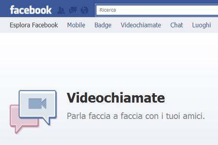 videochiamata facebook