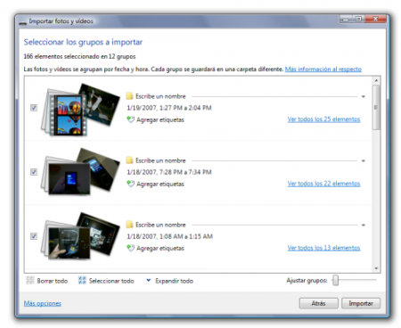 Wave3 Windows Photo Gallery-import