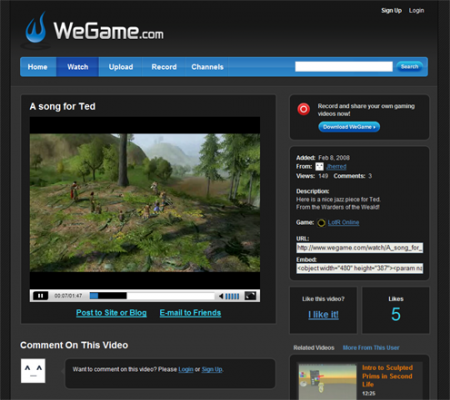 WeGame YouTube Facebook