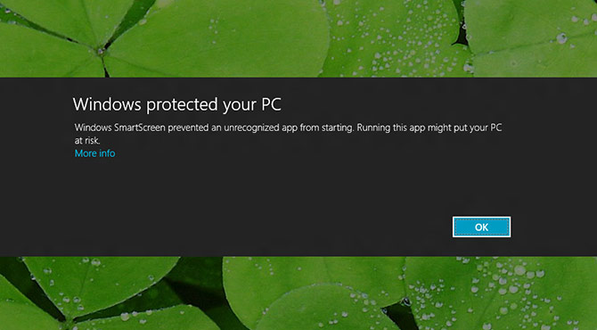 windows 8 smartscreen privacy