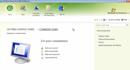 windows home server 2011