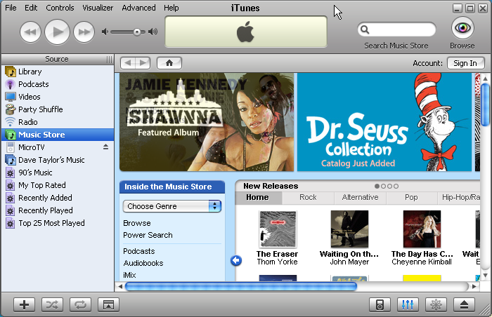 windows itunes
