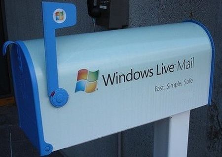 windows live mail colore account