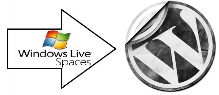 windows live space to wordpress