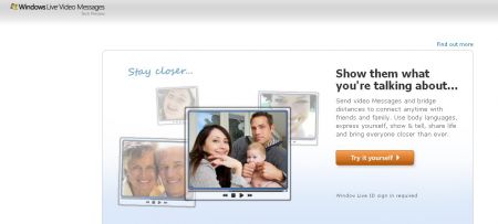 windows live video messages