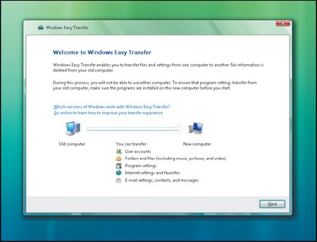 Windows Easy Transfer