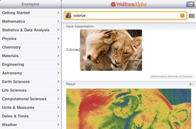wolfram alpha immagini