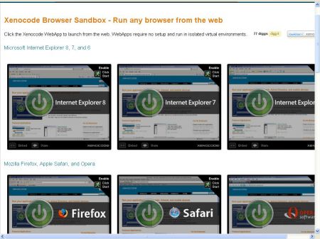 Xenocode Browser Sandbox
