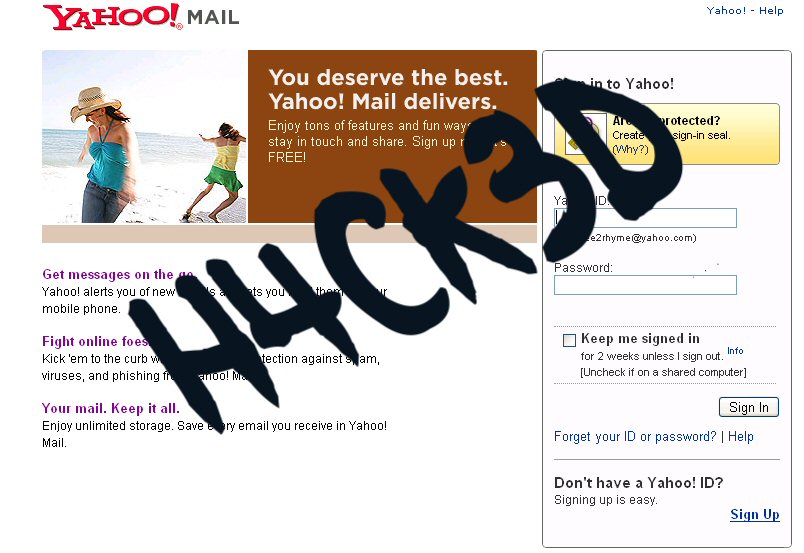 yahoo password rubate
