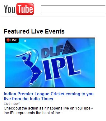 youtube live