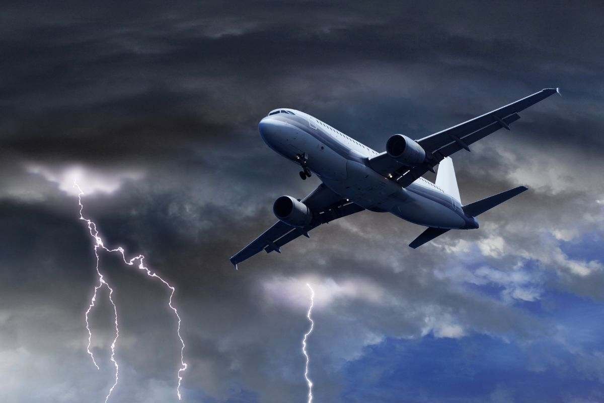 addio pericolo turbolenze aereo
